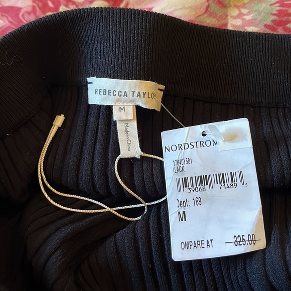 REBECCA TAYLOR Soze Medium Sweater Skirt Ribbed Pull-On Tube Stretchy  $358 NEW - Picture 8 of 17